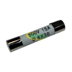 Запобіжник мережевий 250V / 500V 15A 6x30 для мікрохвильової печі (універсальний)